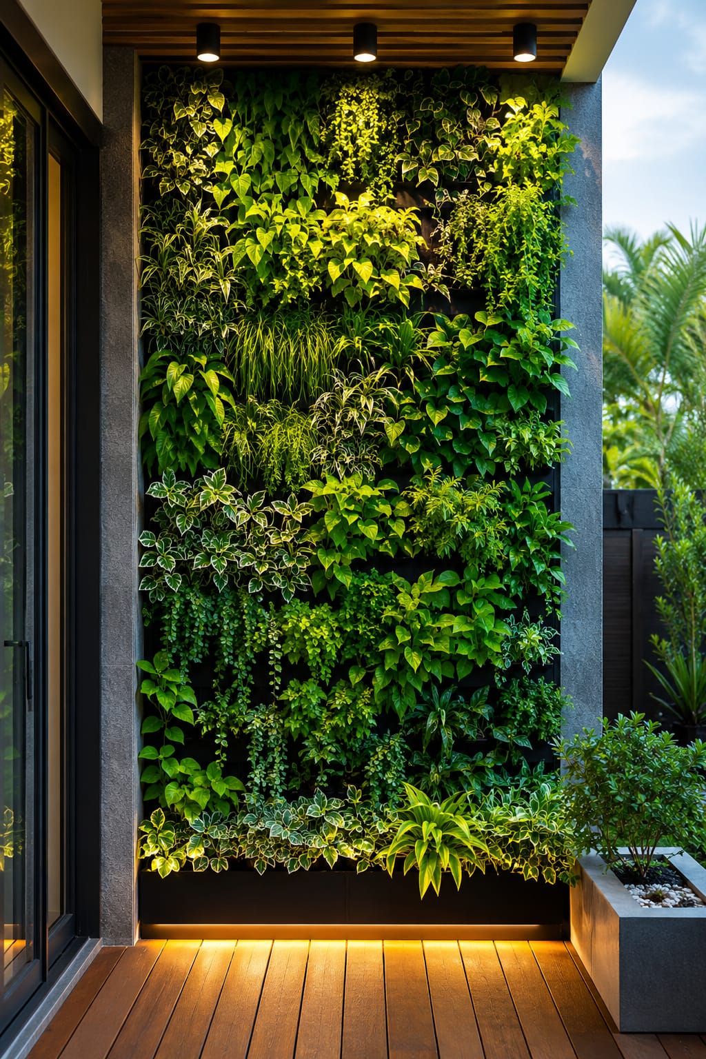Vertical garden installation